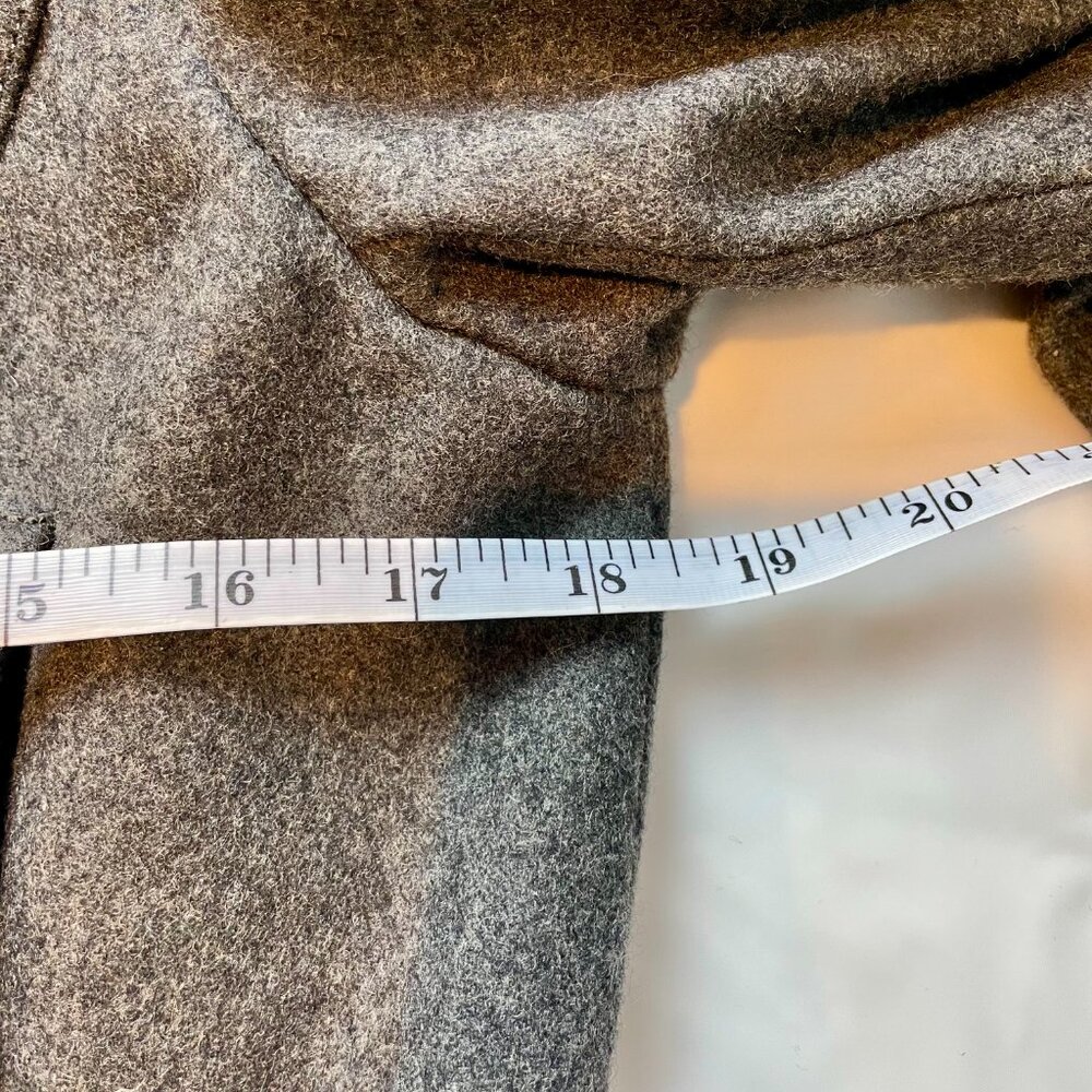 Buffalo David Bitton Military style Grey Peacoat Size M - Picture 9 of 11